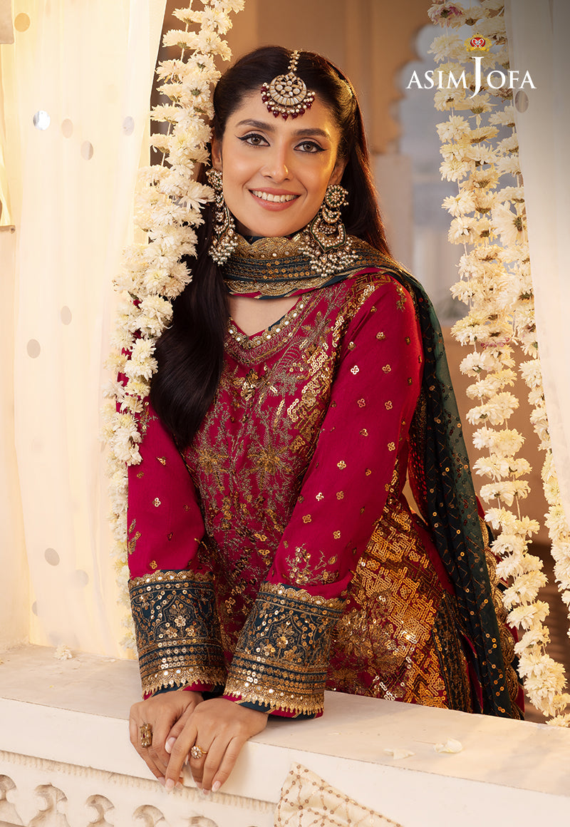AJSHD-19 EMBROIDERED STITCHED 3 PCS