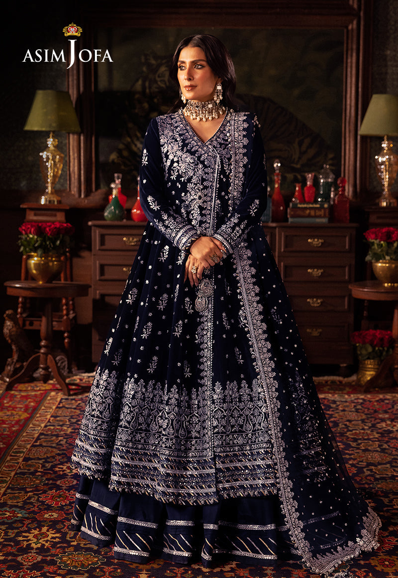 Ajlso-02 Unstitched 3 Pcs Shirt Dupatta Trouser