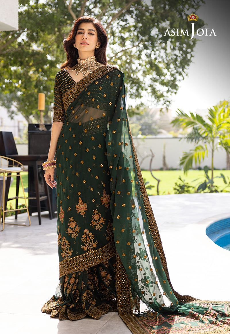 AJMJB-24 EMBROIDERED NET STITCHED 3 PCS
