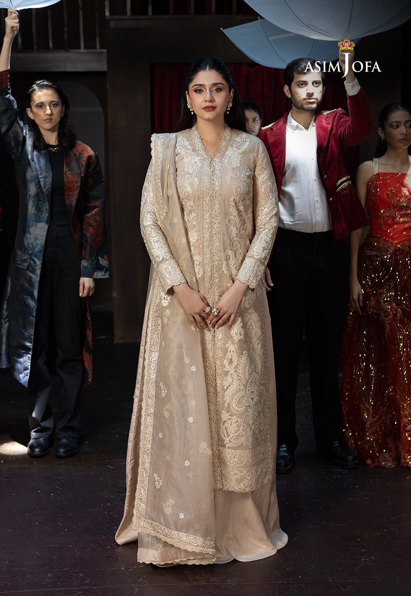 AJLLF-20 Embroidered Javeria Net 3 Pcs