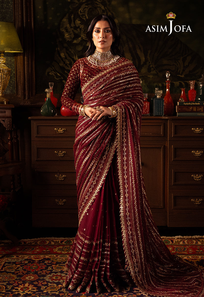 AJMMD-02 EMBROIDERED CHIFFON 3 PCS
