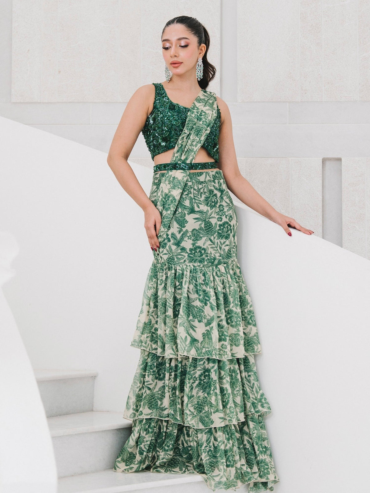 Sia Ruffle Sari