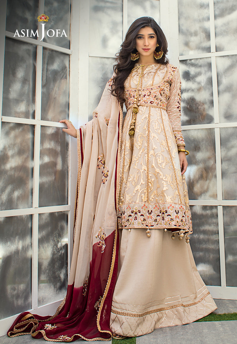 AJLE-10 EMBROIDERED ORGANZA 3 PCS