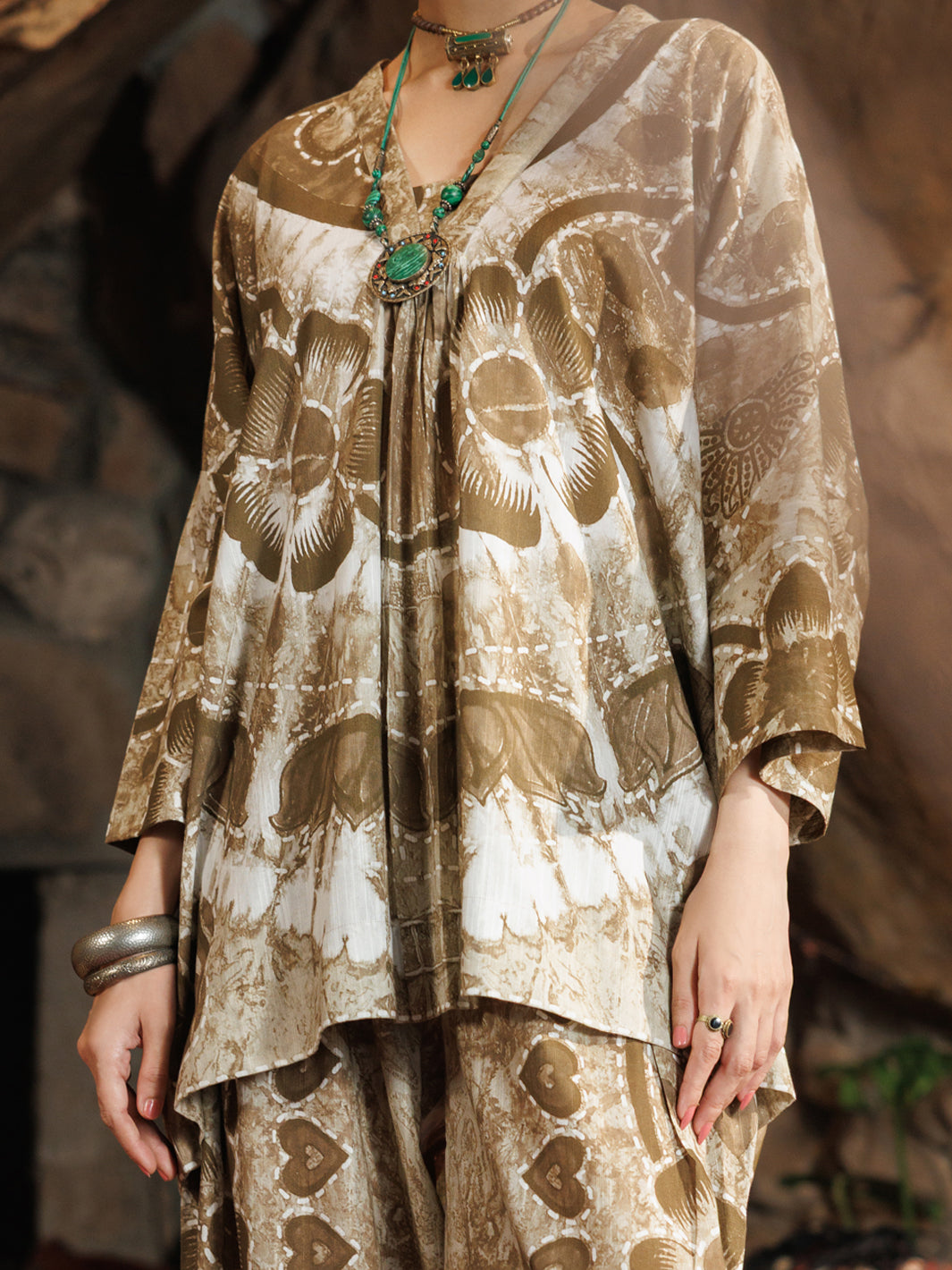 Olive Light Khaddar 2Pc Stitched - AWP-2PS-SS-LKS-1113