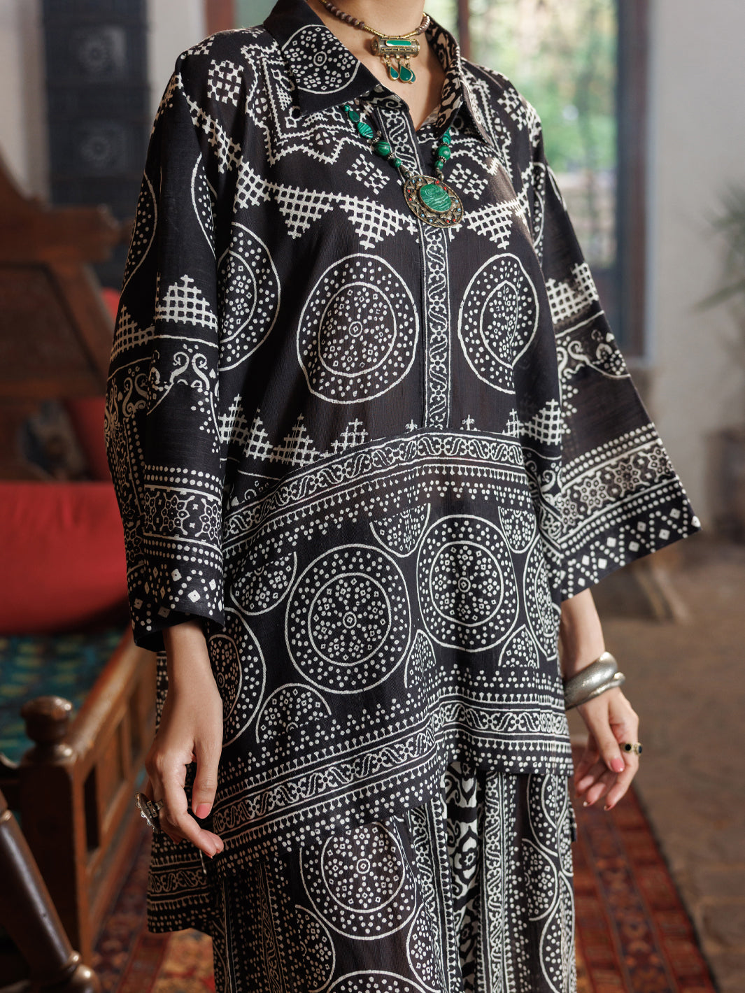 Black Cotton 2Pc Stitched - AWP-2PS-SS-LKS-1112