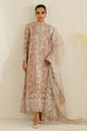 SOVRAN PINK-3PC SILK EMBROIDERED SUIT