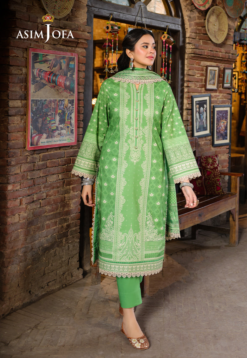 AJUBFD-53 DIGITAL PRINTED LAWN STITCHED 2 PCS