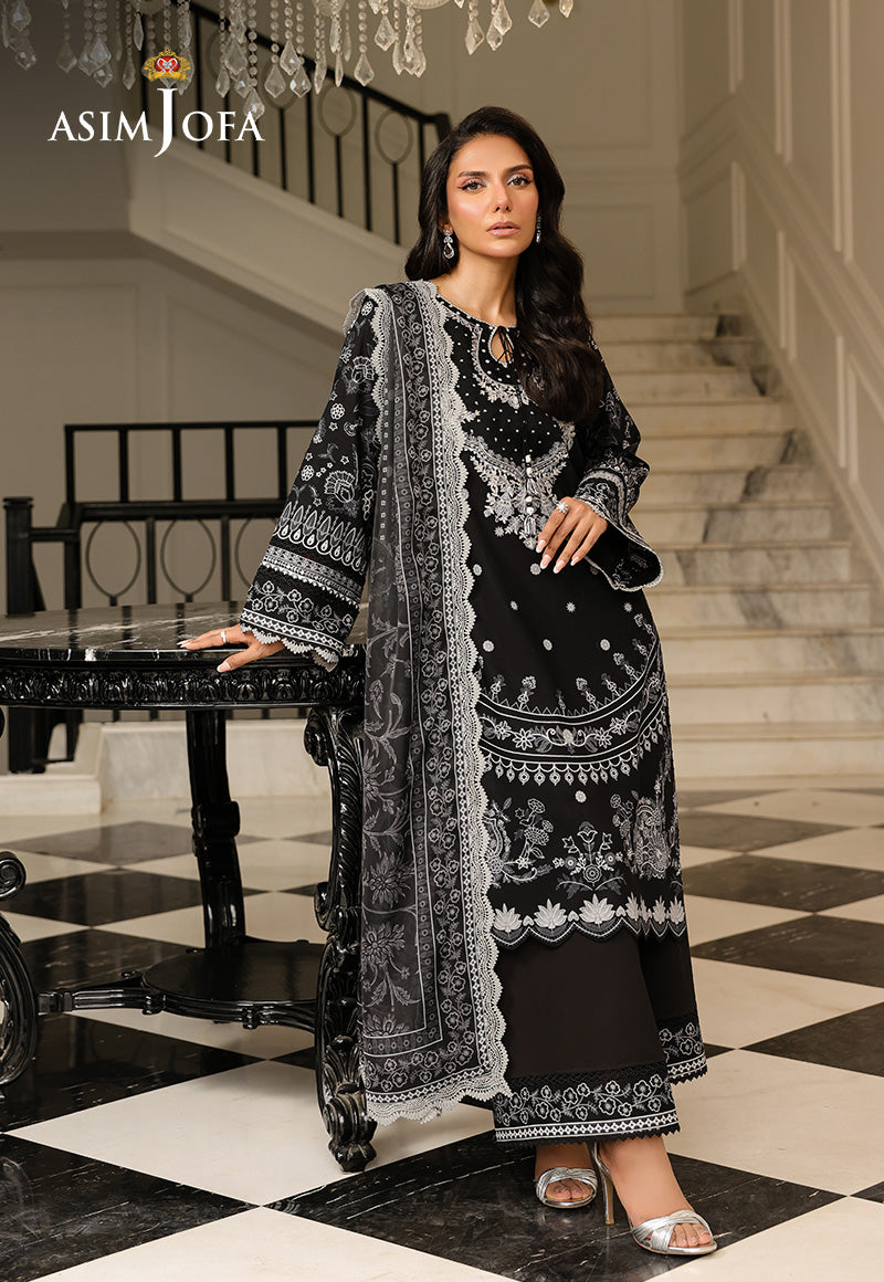 AJMCH-06 EMBROIDERED LAWN UNSTITCHED 3 PCS