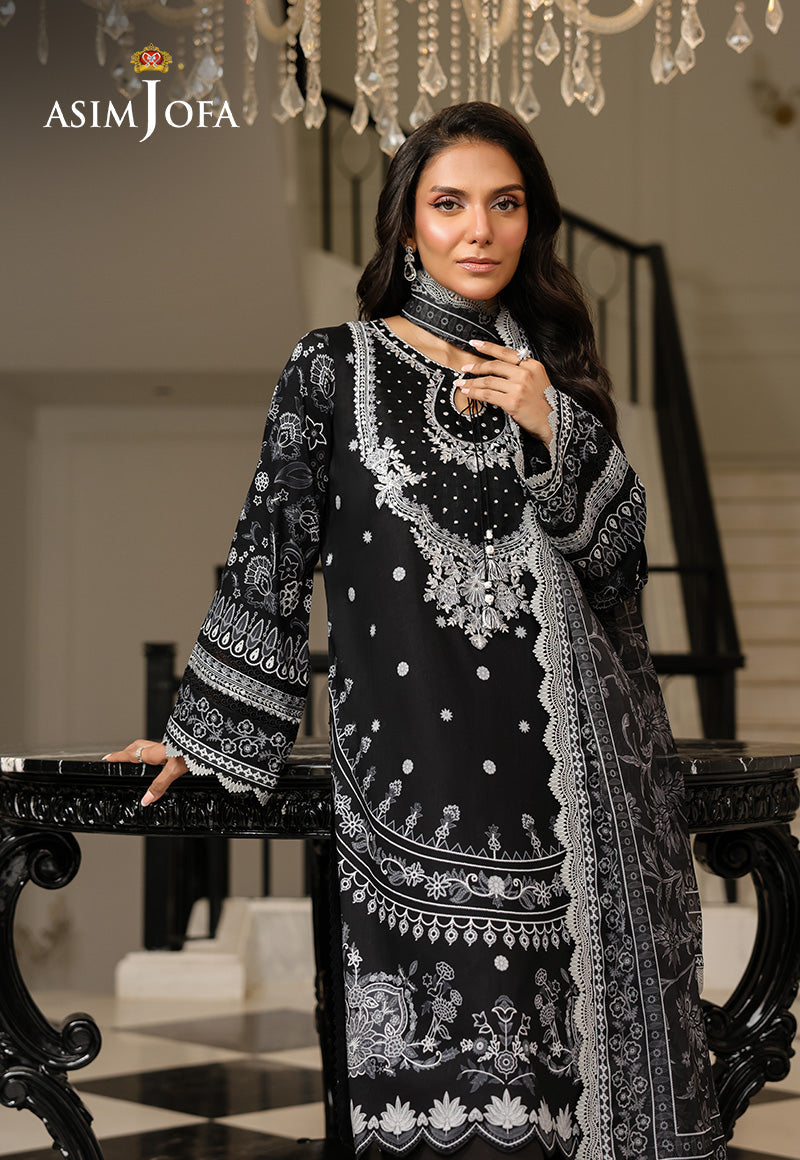 AJMCH-06 EMBROIDERED LAWN UNSTITCHED 3 PCS