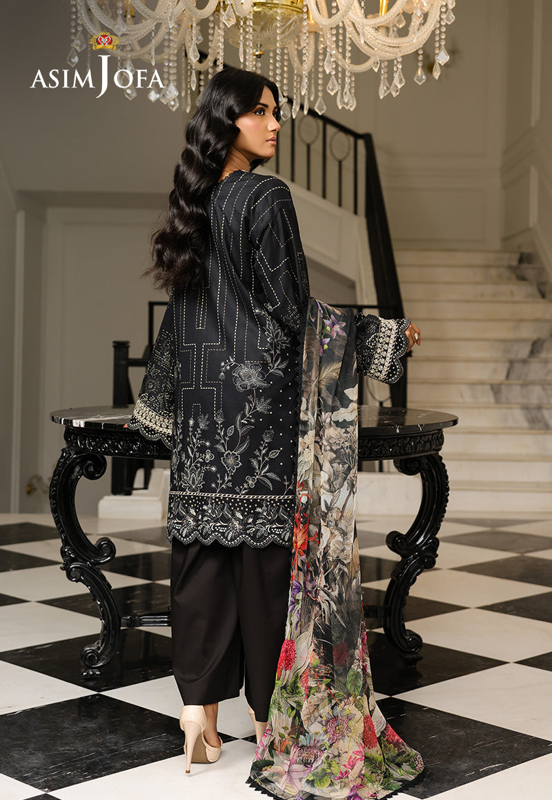 AJMCH-12 EMBROIDERED LAWN UNSTITCHED 3 PCS