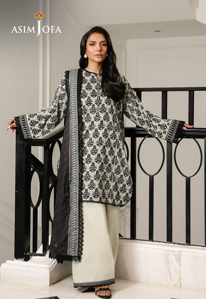 AJMCHD-21 PRINTED LAWN STITCHED 3 PCS