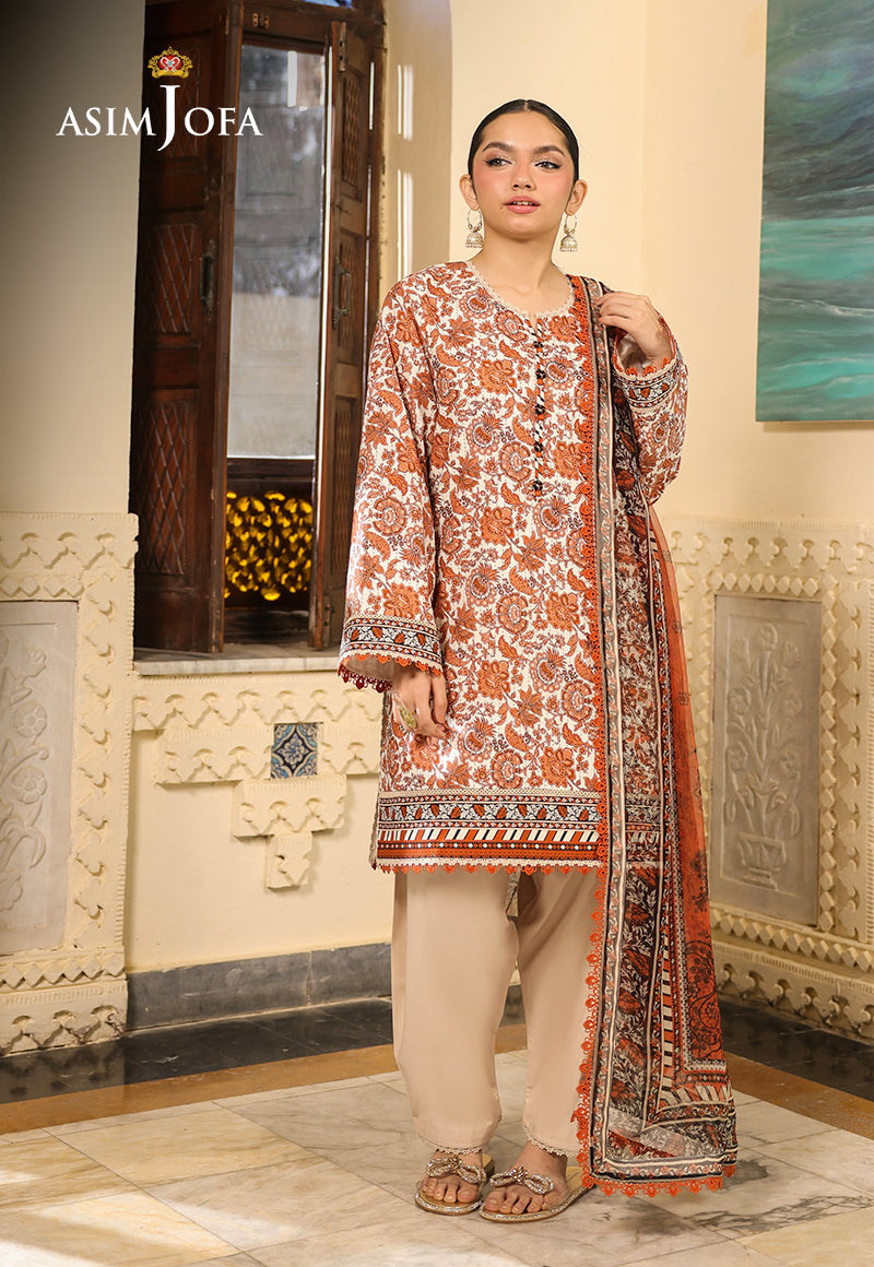 AJUBFD-89 DIGITAL PRINTED LAWN Stitched 2 PCS