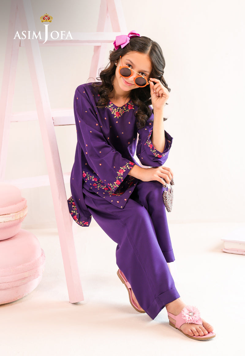 AJKLP-01 Embroidered Lawn Silk Stitched 2 Pcs
