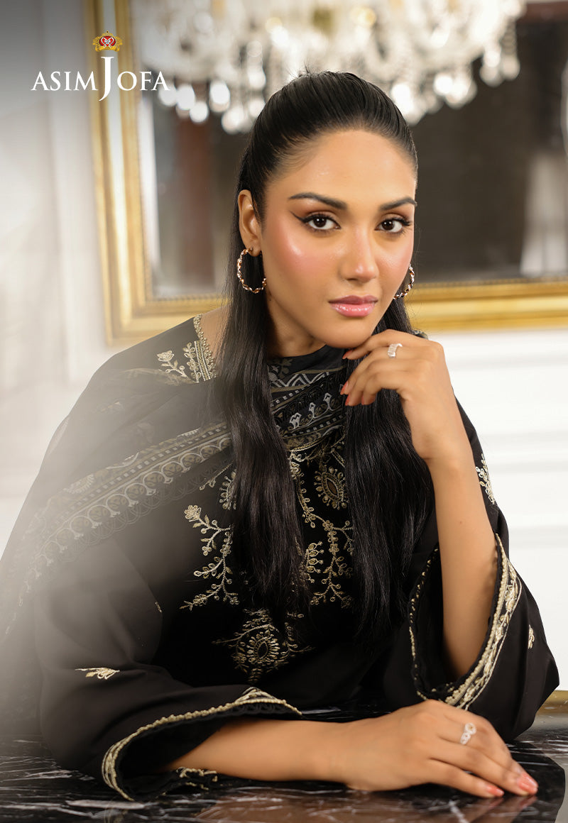 AJMCH-09 EMBROIDERED CAMBRIC UNSTITCHED 3 PCS