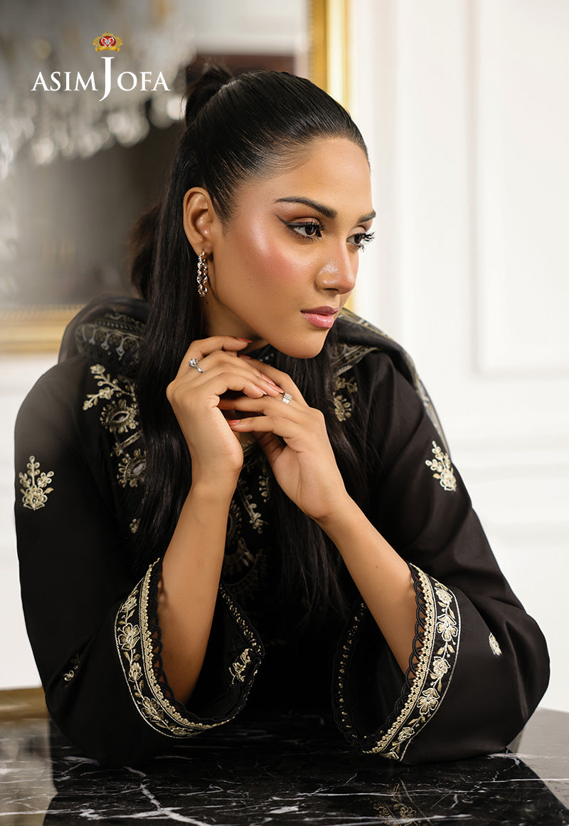 AJMCH-09 EMBROIDERED CAMBRIC UNSTITCHED 3 PCS