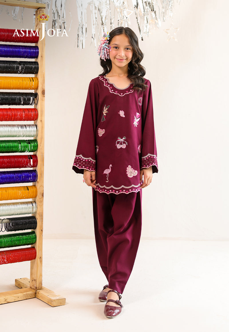 AJKLP-03 Embroidered Lawn Silk Stitched 2 Pcs