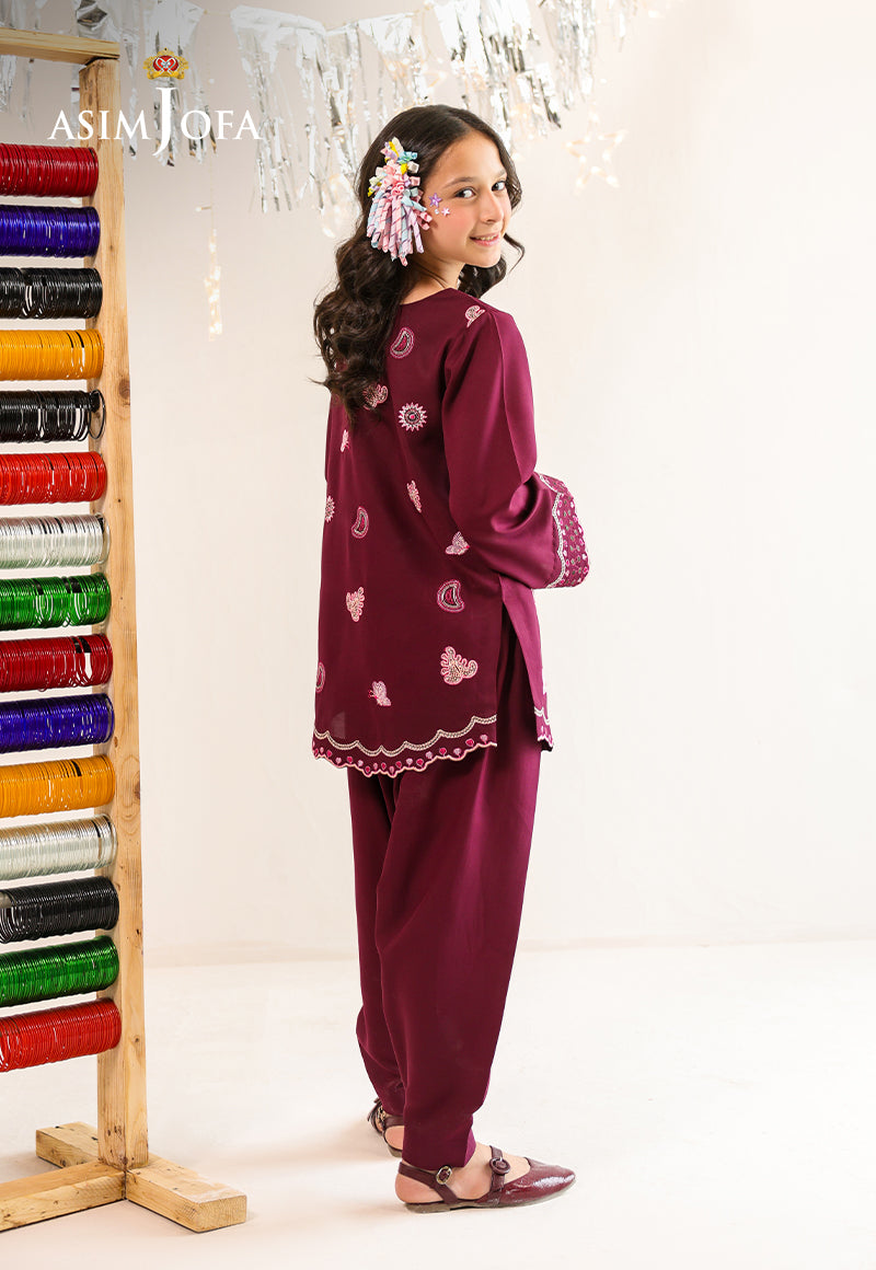AJKLP-03 Embroidered Lawn Silk Stitched 2 Pcs