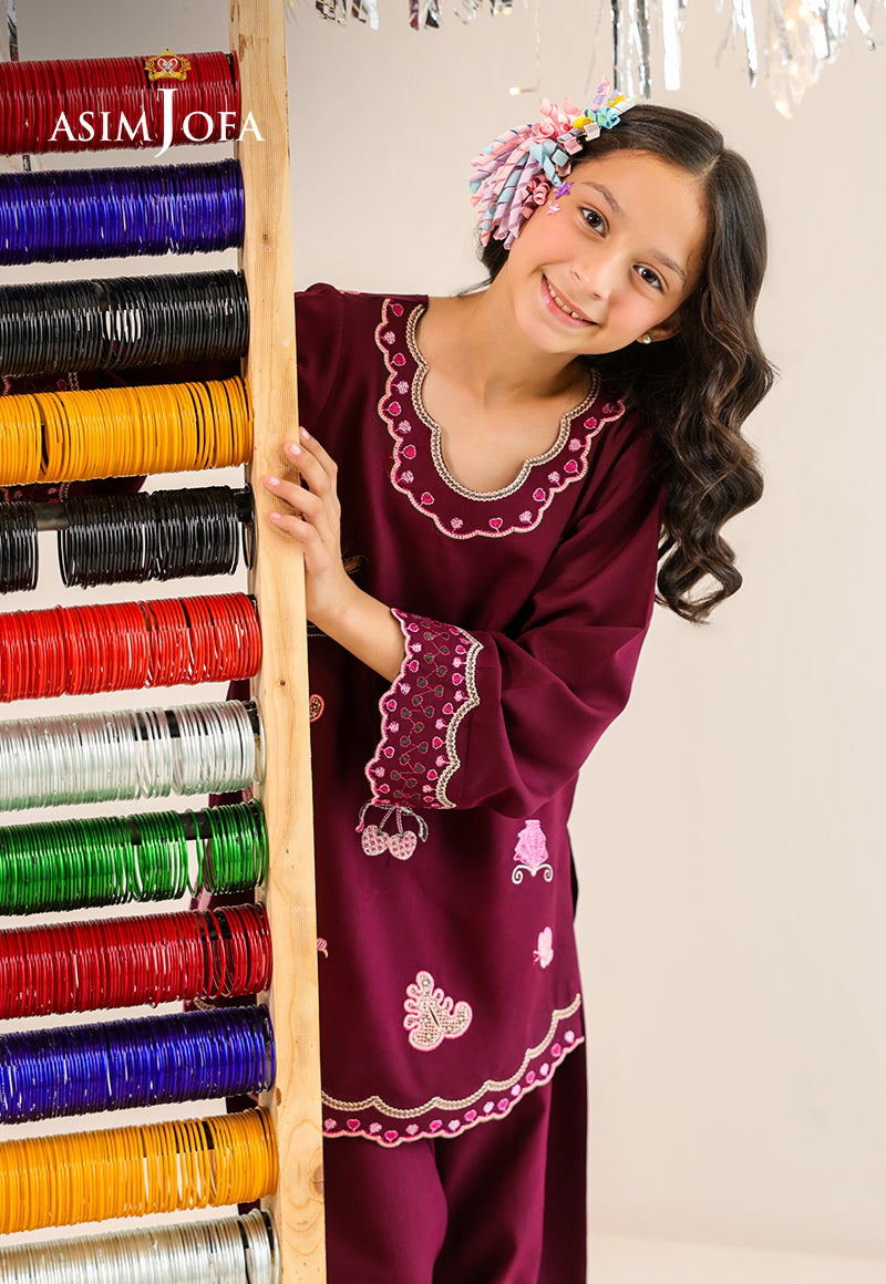 AJKLP-03 Embroidered Lawn Silk Stitched 2 Pcs