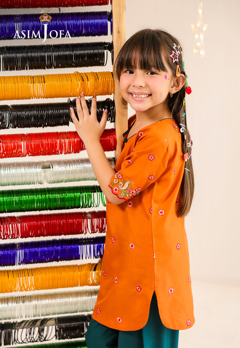 AJKLP-07 Embroidered Exclusive Silk Stitched 2 Pcs