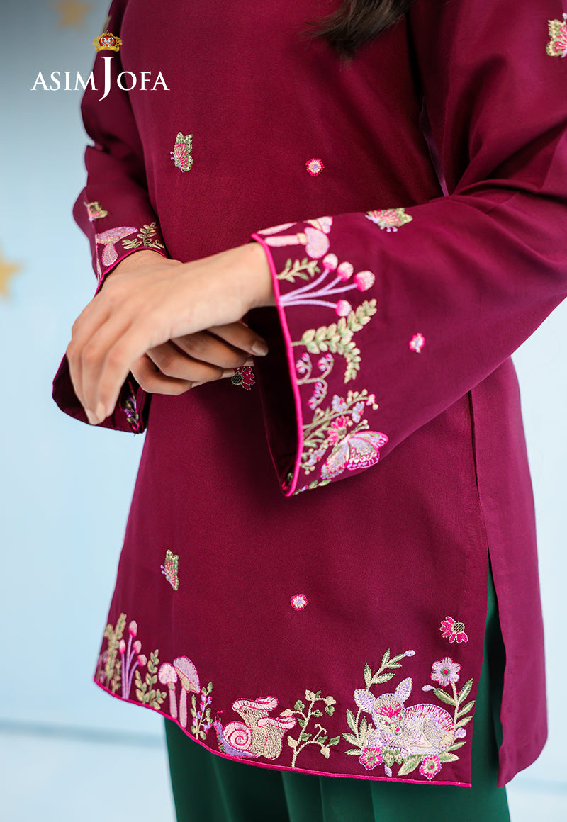 AJKLP-02 Embroidered Lawn Silk Stitched 2 Pcs