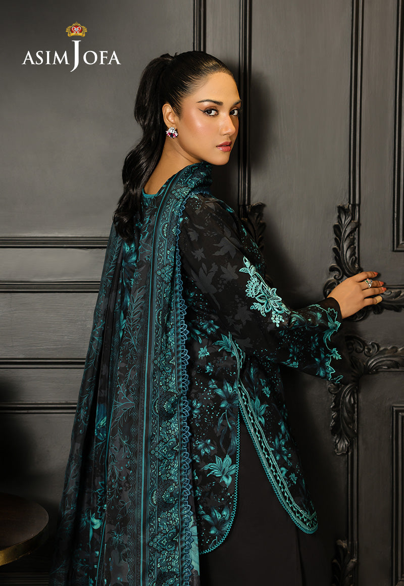 AJMCH-05 EMBROIDERED LAWN UNSTITCHED 3 PCS