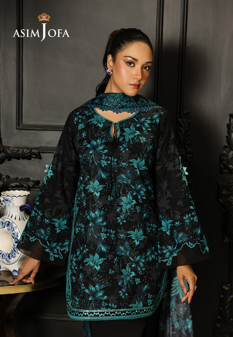 AJMCH-05 EMBROIDERED LAWN UNSTITCHED 3 PCS
