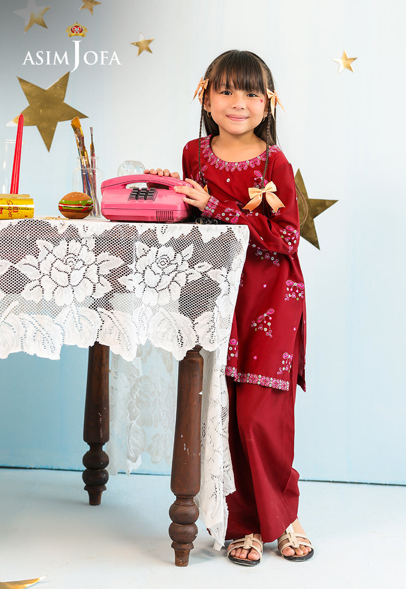 AJKLP-03 Embroidered Lawn Silk Stitched 2 Pcs