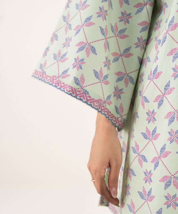 2 Piece - Printed Cotton Suit