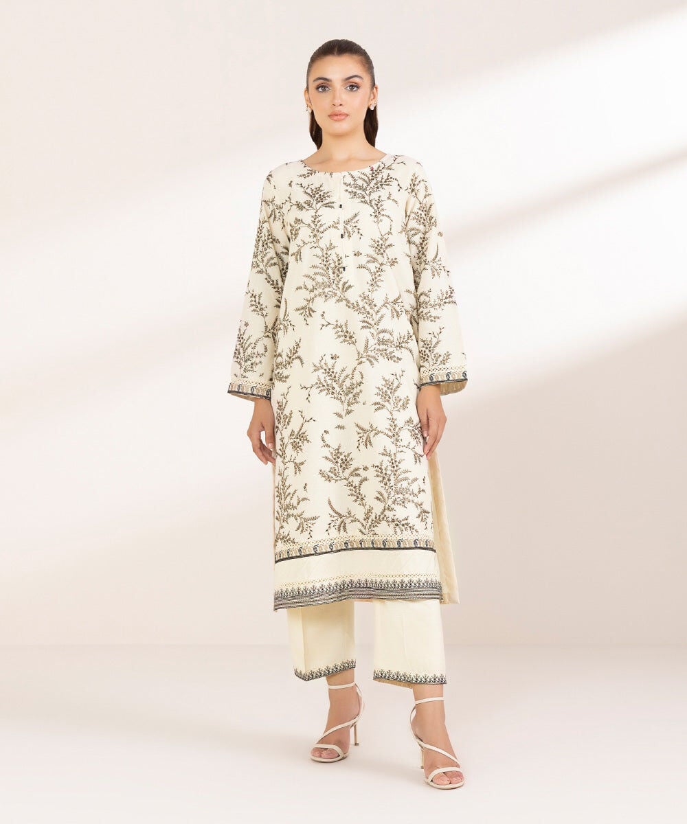 Embroidered Karandi Shirt