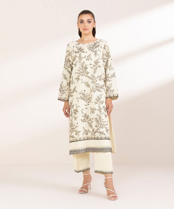 Embroidered Karandi Shirt
