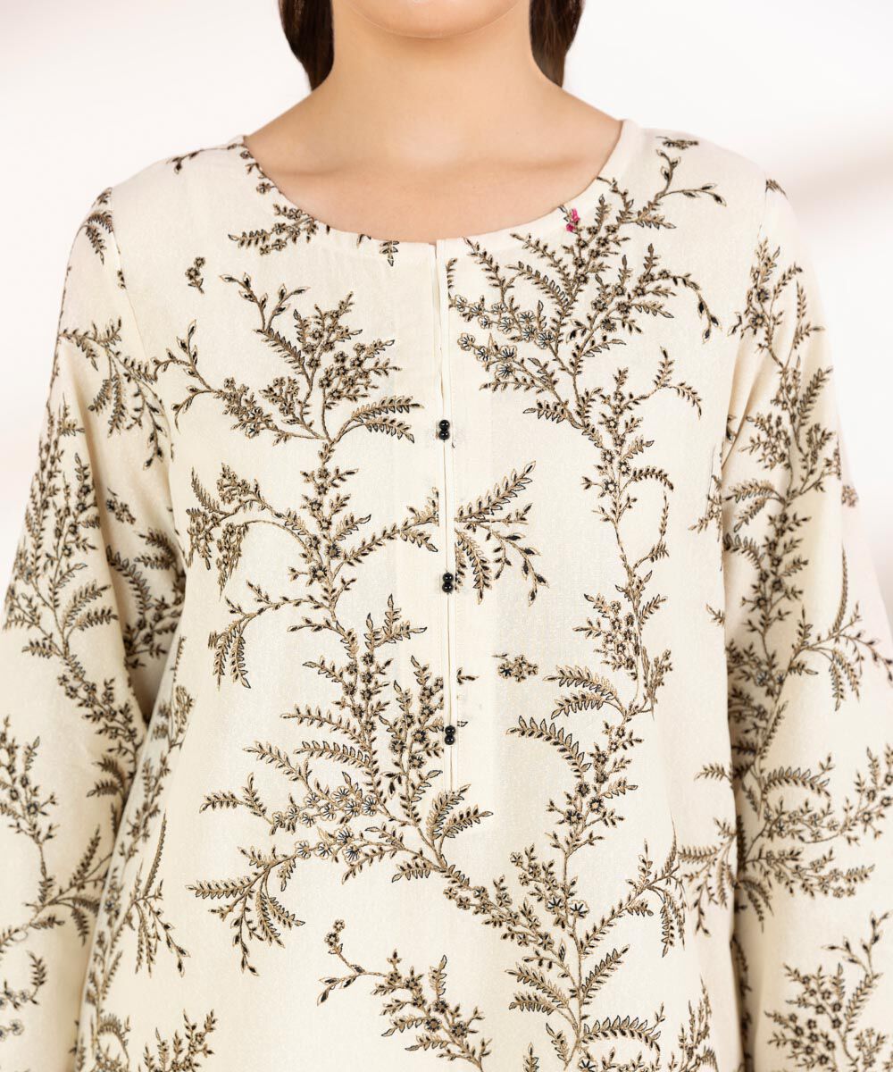 Embroidered Karandi Shirt