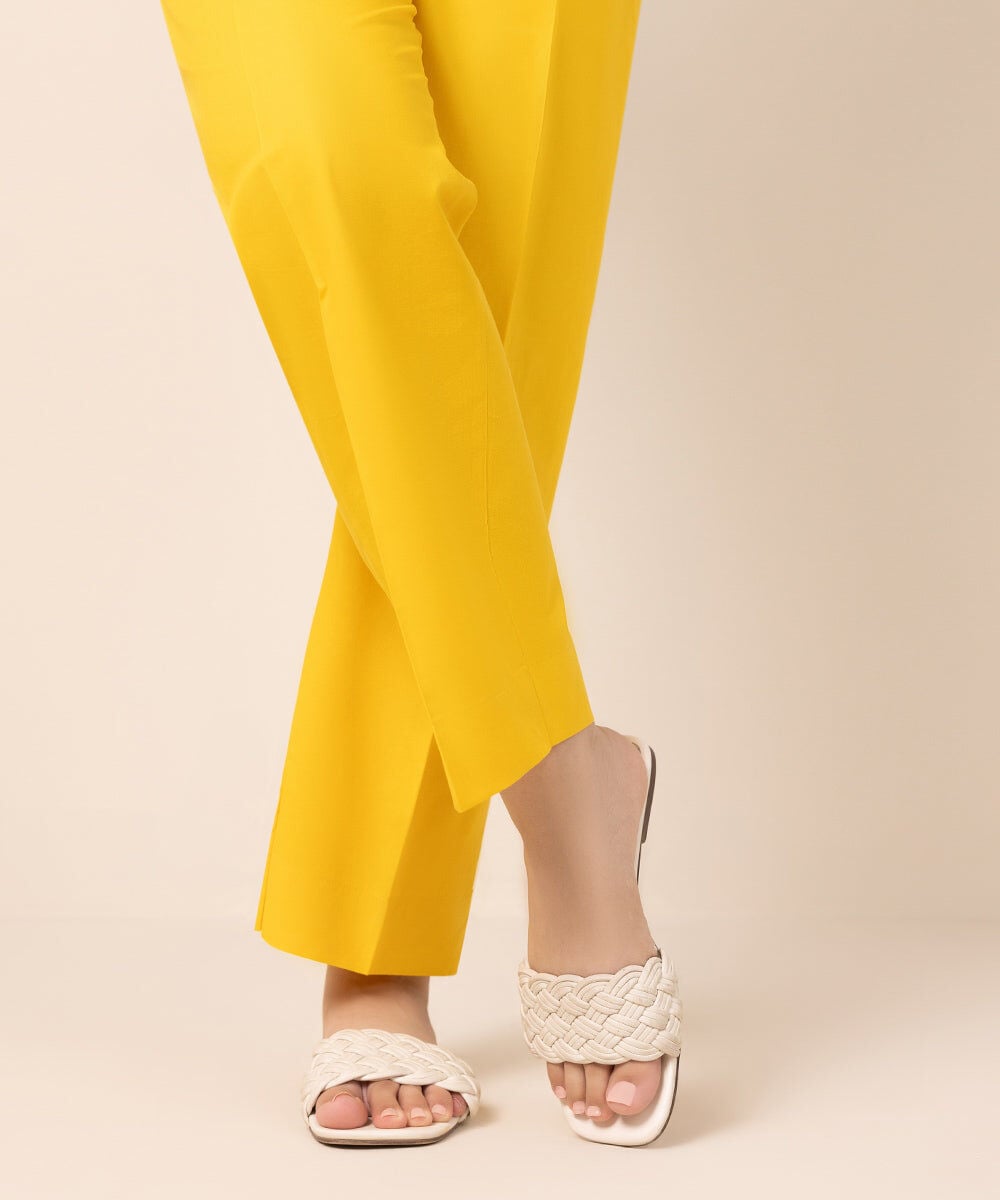 Cambric Straight Pants