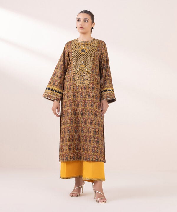 Embroidered Cotton Viscose Shirt