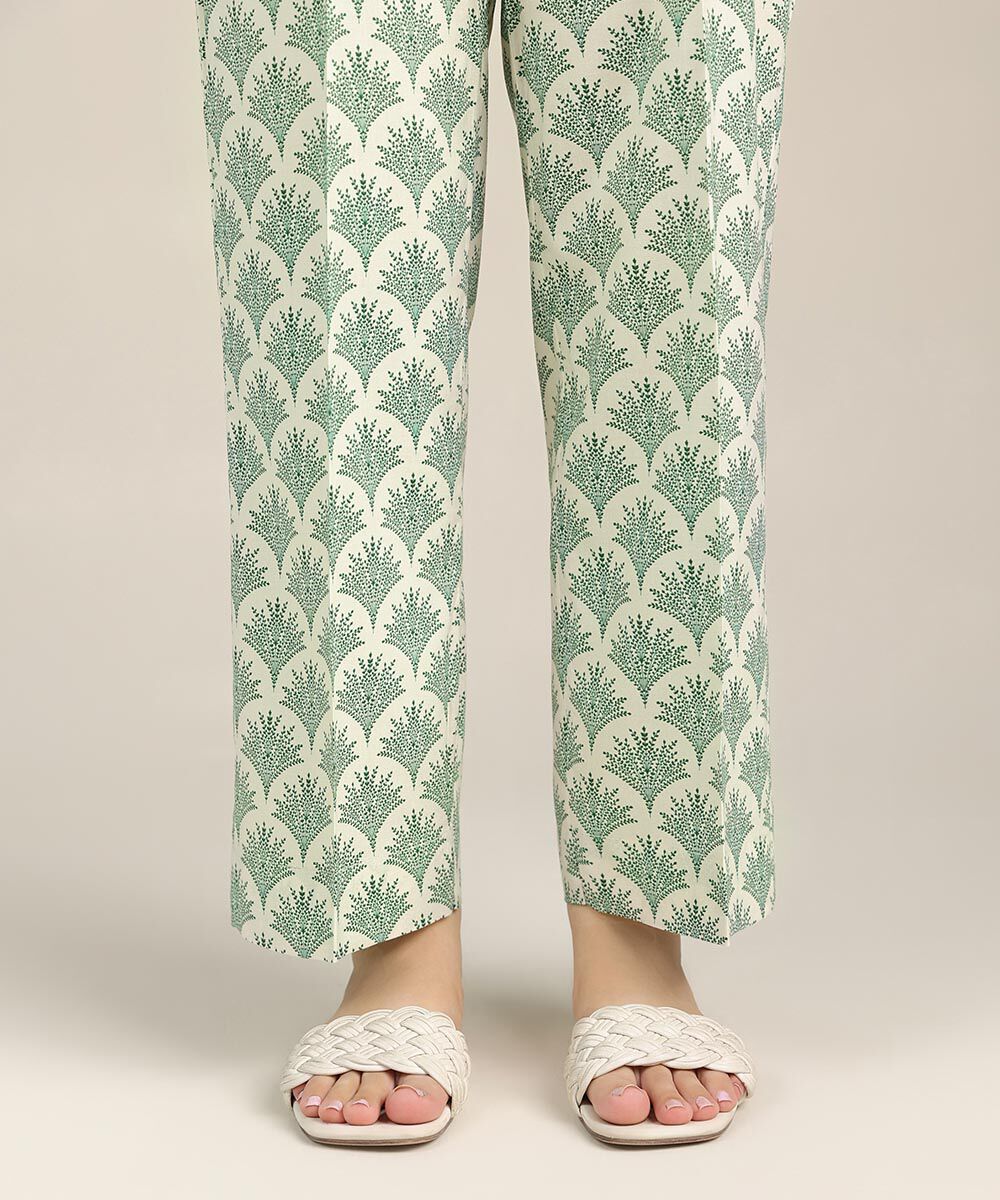 Printed Cotton Viscose Pants