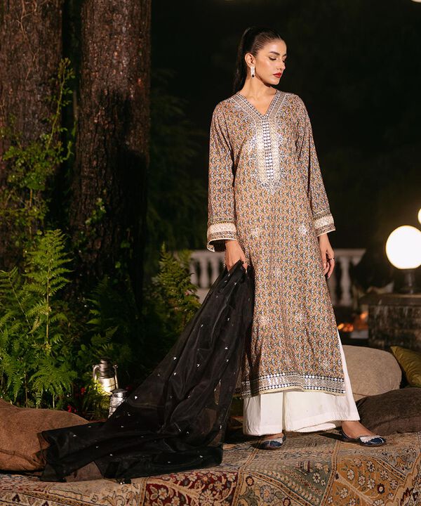 Embroidered Cotton Viscose Shirt