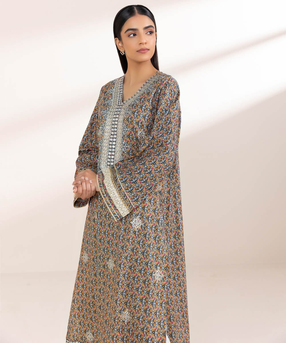 Embroidered Cotton Viscose Shirt