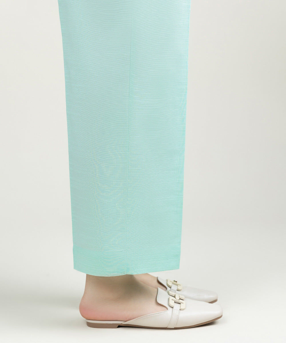 Solid Khaddar Straight Pants