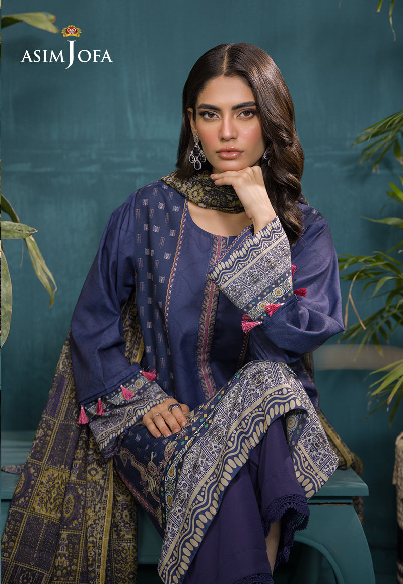 Ajgr-20 Printed Swiss Lawn 3 Pcs