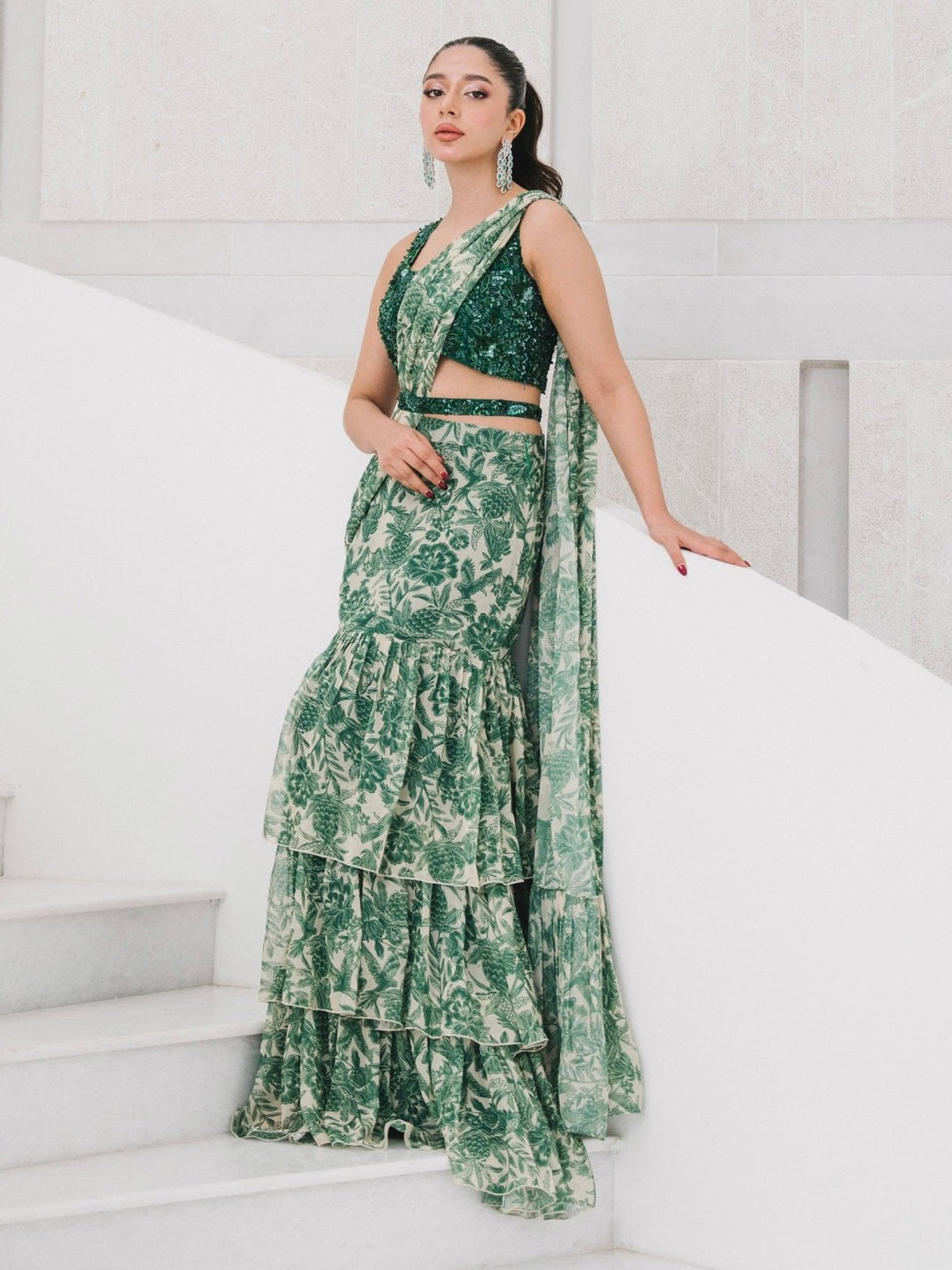 Sia Ruffle Sari