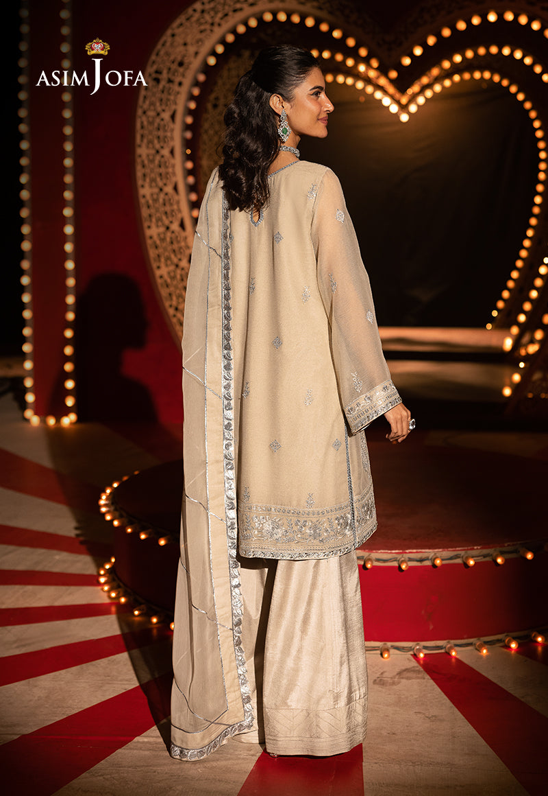 AJLF-09 EMBROIDERED CHIFFON 3 PCS
