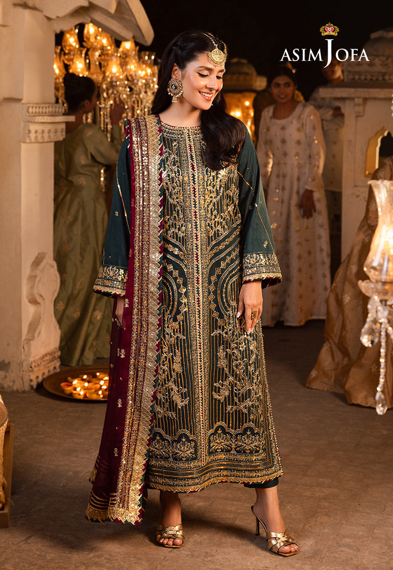 AJRA-27 EMBROIDERED JACQUARD 3 PCS