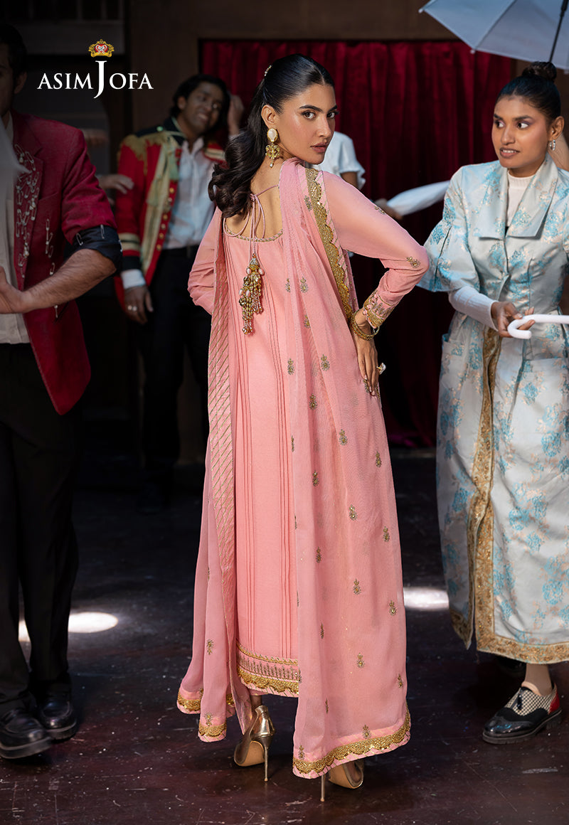 AJLF-08 EMBROIDERED CHIFFON 3 PCS