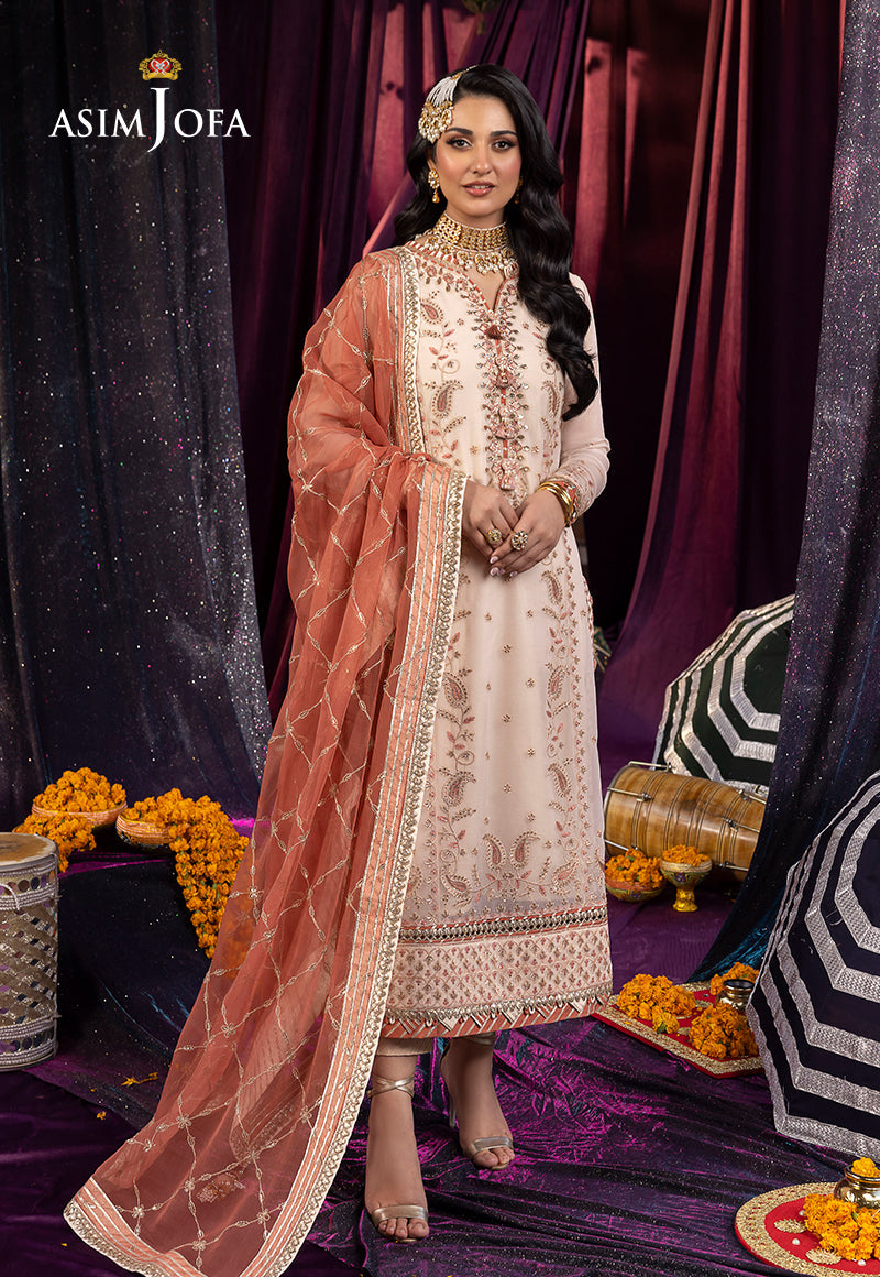 AJCD-14 EMBROIDERED CHIFFON 3 PCS