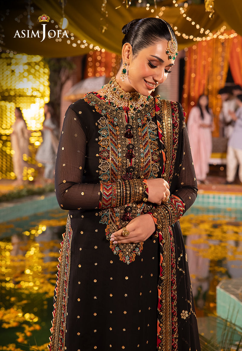 AJDAD-02-XS EMBROIDERED CHIFFON 3 PCS