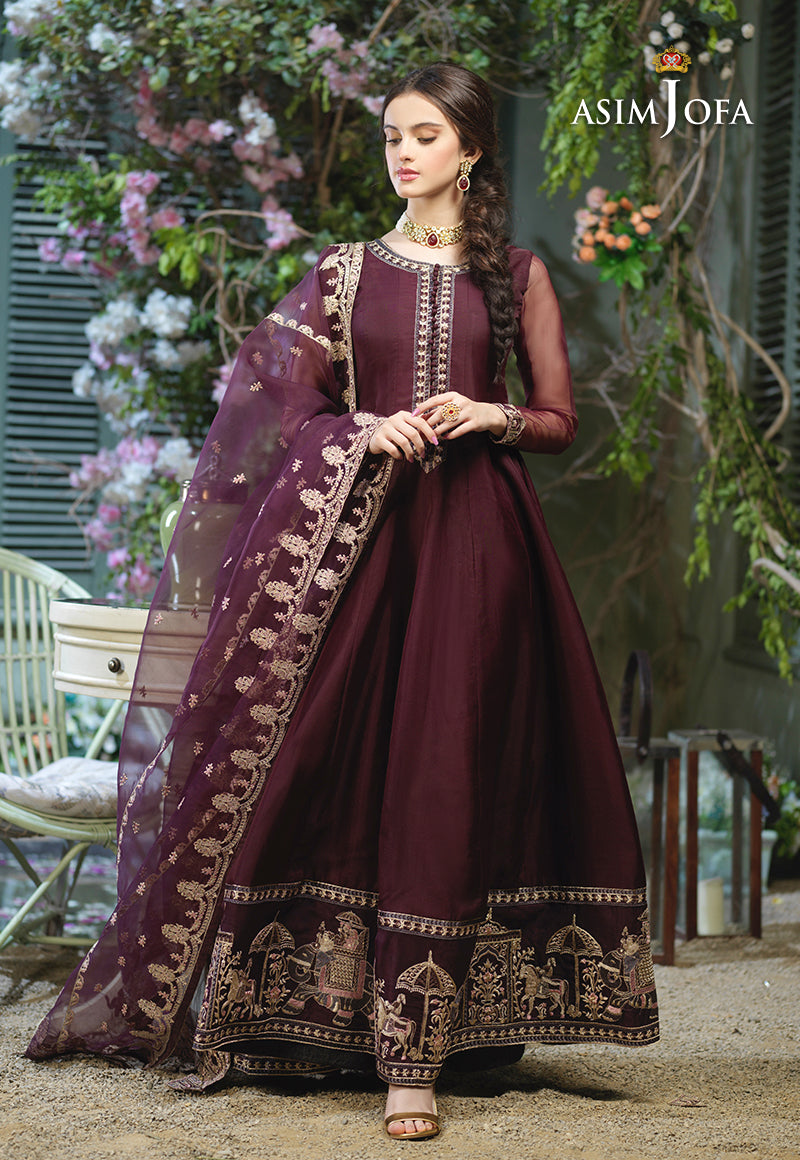 AJFC-50 EMBROIDERED ORGANZA 3 PCS