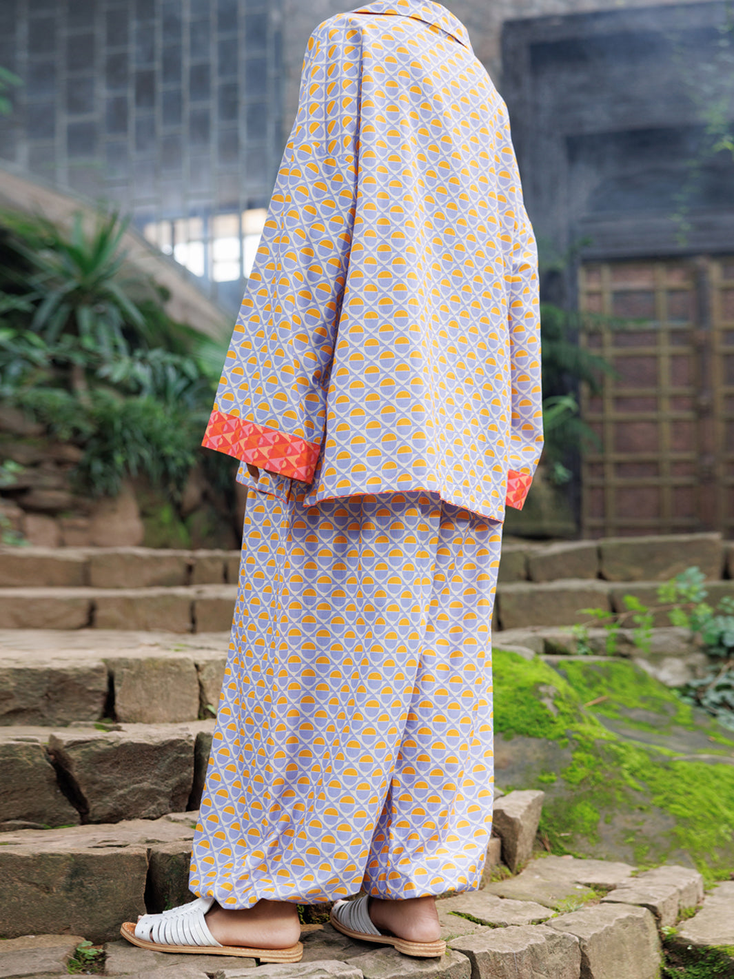 Multicolor Cambric Co-Ord Set - AWP-2PS-SLKS-1055