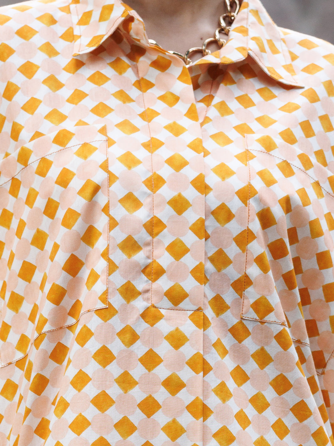 Mustard Cotton Co-Ord Set - AWP-2PS-SLKS-1060
