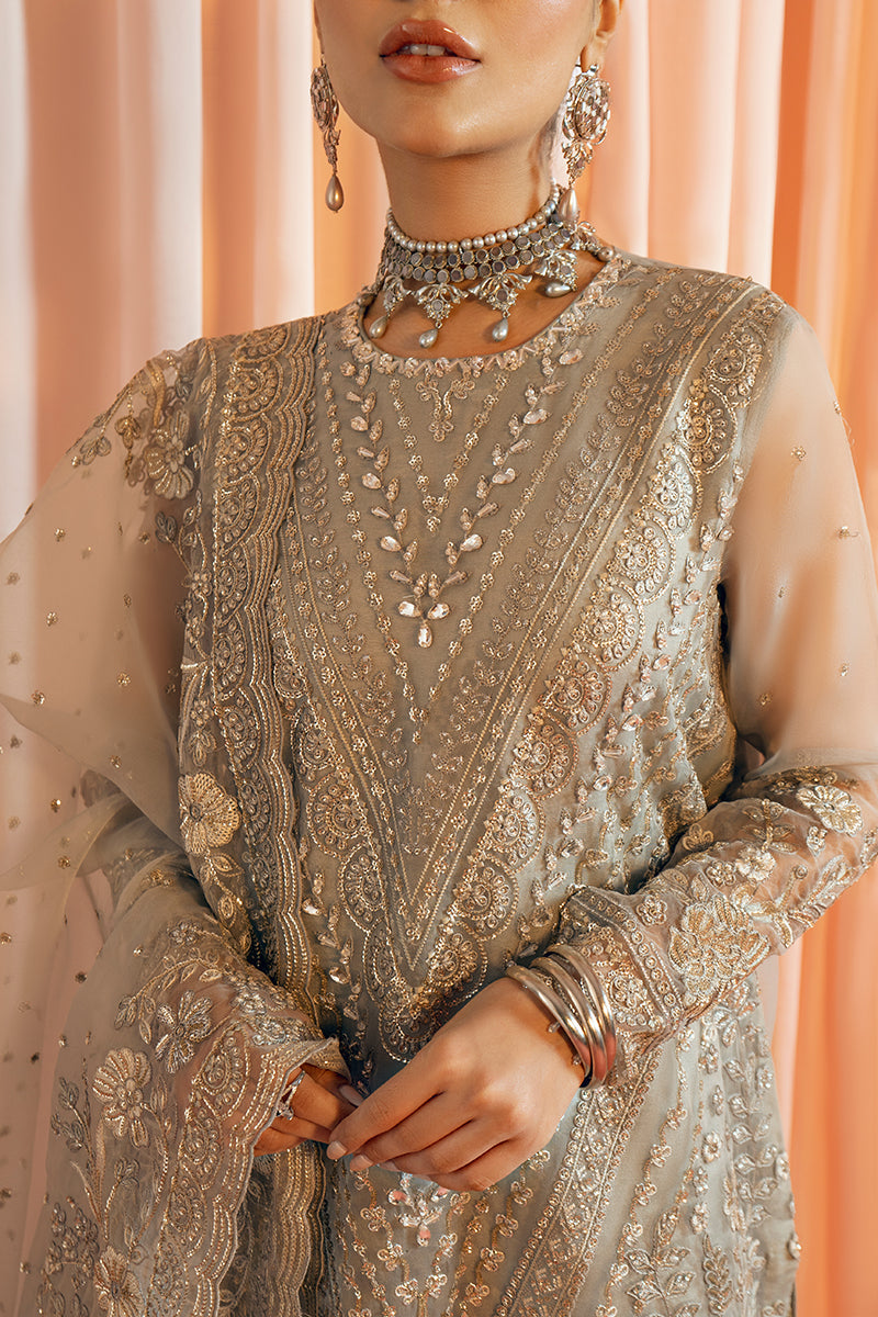 AMBER RUSH-3PC ORGANZA EMBROIDERED PRET