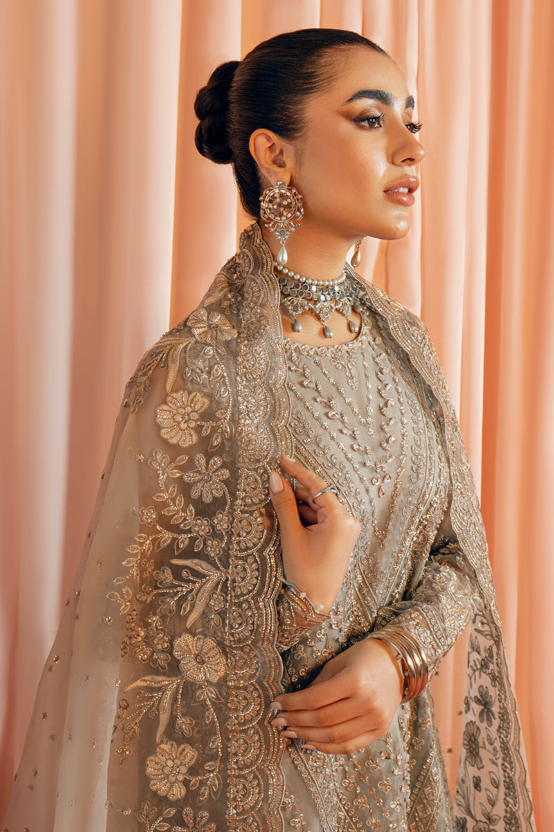 AMBER RUSH-3PC ORGANZA EMBROIDERED PRET