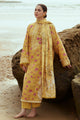 BLOOMING GOLD-3PC SATIN PRINTED SUIT